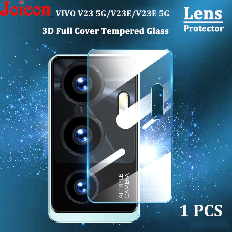 9H Tempered Glass Rear Camera Lens Protector For VIVO V23E/V23E 5G/VIVO V23 5G/V25 V27 V27E V29 V29E 5G Intergrated Full Coverage 3D Curved Lens Film( 1 Pack )