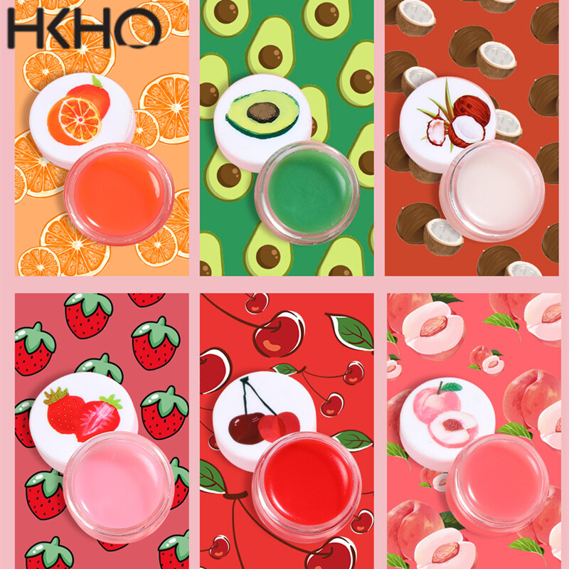 HKHO Natural Lip Balm Discoloration Lip Tint Moisturizing Fruit Lip Mask