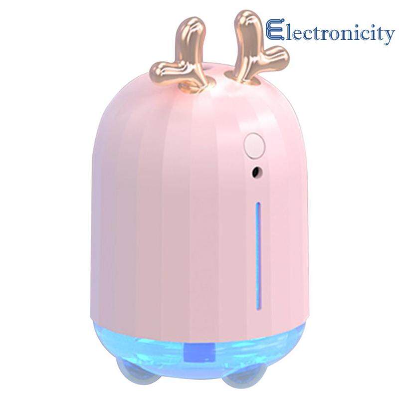 220ml Ultrasonic Air Humidifier Aroma Essential Oil Diffuser Mist Elk Mist Maker Home Car Supply Singapore