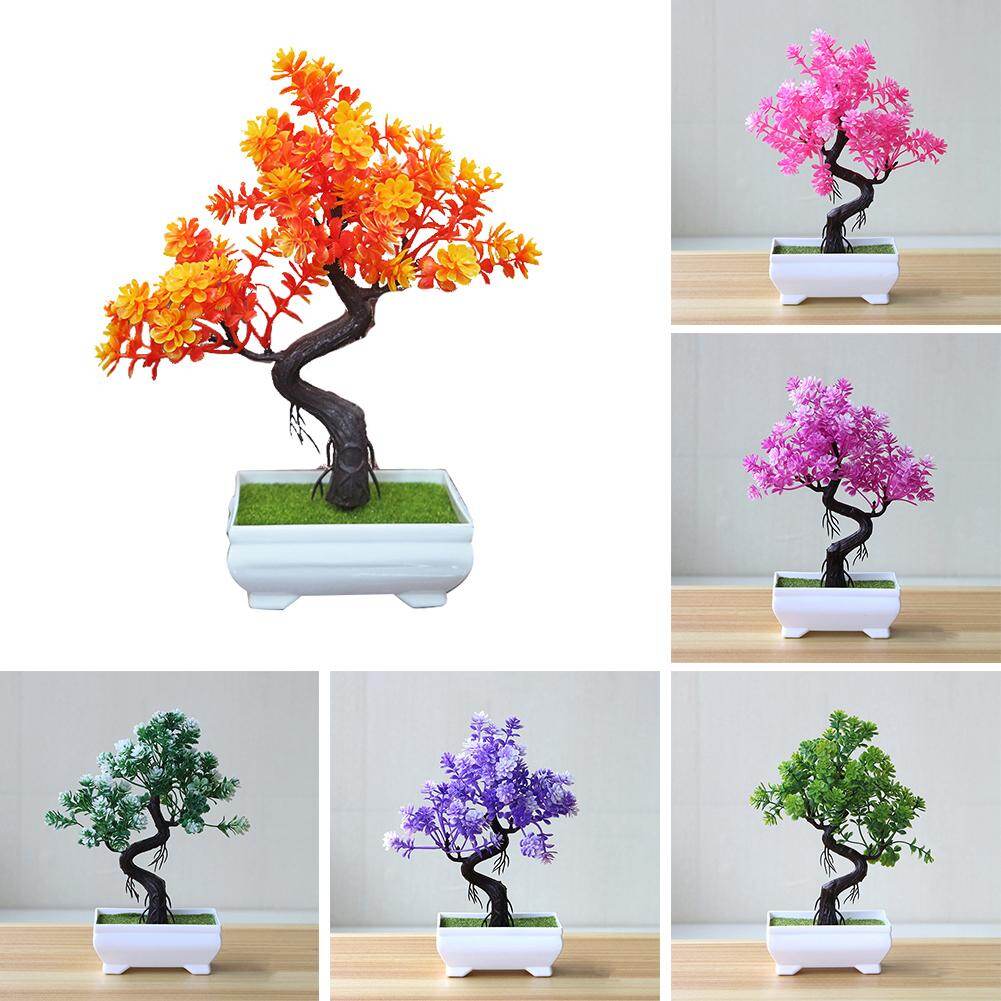 ⚘Chậu Cây Bonsai Nhân Tạo Rco, Mô Phỏng Cây Cảnh, Trang Trí Bàn, Giữa Bàn