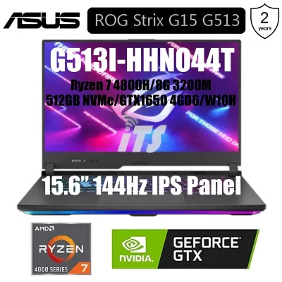 ASUS ROG Strix G15 G513I-HHN044T Gaming Laptop (R7-4800H/8GB/512GB NVMe/GTX1650 4GD6/15.6" 144Hz IPS)