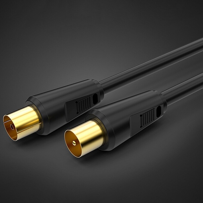 RF TV Aerial Antenna Coaxial Cable Male to Female 75Ohm 9.5mm RG6 ...