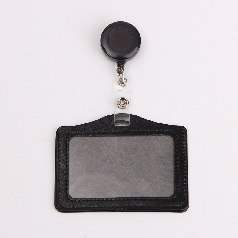 Certificate Cover Work Name Card Holder Office Products PU Ferrule Ferrule ID Card Badge Case