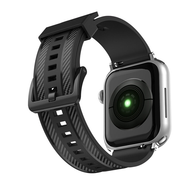 Tali Jam Tangan untuk Jam Tangan Apple, Gelang Silikon Olahraga Lembut TPU  Tali Serat Karbon untuk Jam Tangan Apple 7 41 45Mm SE 6 5 4 3 2 1 Seri  38Mm/40Mm/42Mm/44Mm | Lazada Indonesia