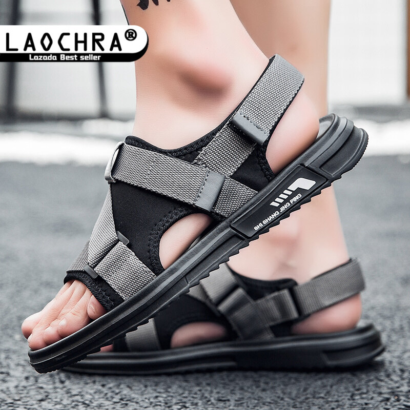 LAOCHRA Fashion Man Beach Sandals Summer Gladiator Men's Outdoor Shoes Roman Men Casual Shoes Big Size 39-45 Sandals Men Shoes