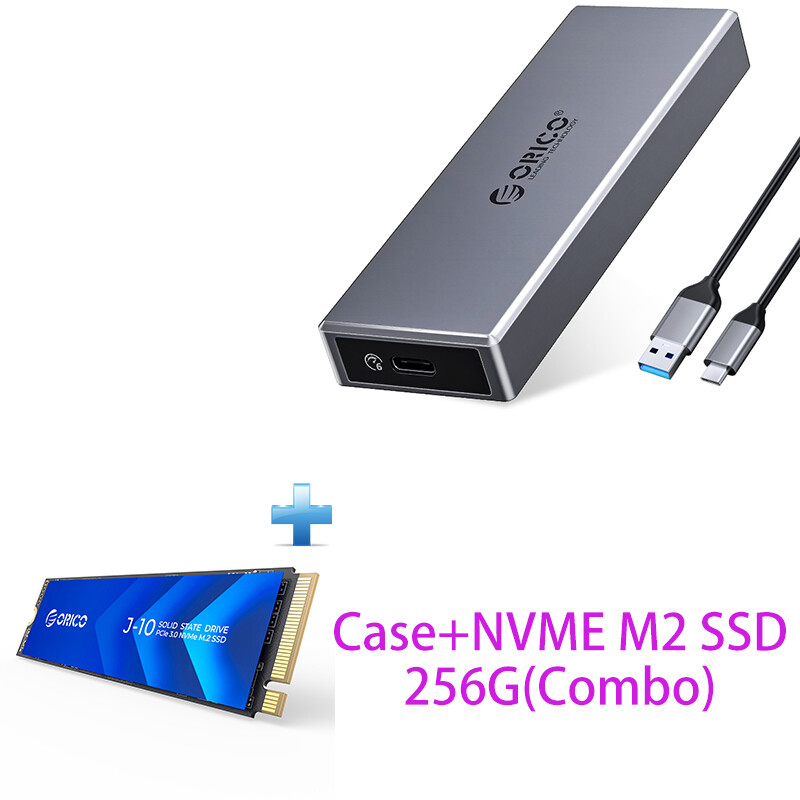Orico m.2 ssd case nvme enclosure for nvme pcie ngff sata m/b key ssd disk ssd hard disk cases m.2 to usb type c 3.1 with cable