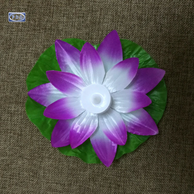 PDD  Solar Powered LED Flower Light Floating Fountain Pond Garden Pool Lamp Landscape Holiday Decor Outdoor Lotus Shaped Lighting