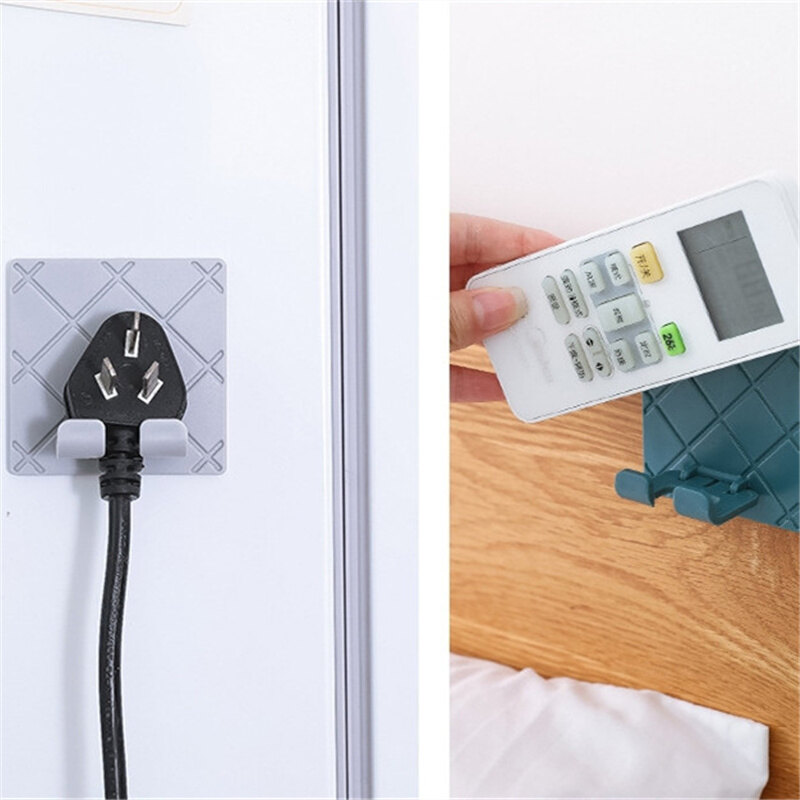 Móc Cắm Dây Treo Tường Nhà Bếp Giá Đựng Dây Nguồn Ổ Cắm Trang Trí