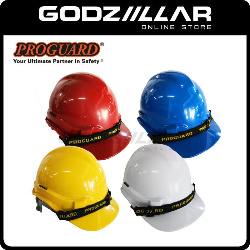 PROGUARD Safety Helmet - SIRIM CERTIFIED - (Yellow/White/Blue/Red) HG1-PHSL READY STOCK
