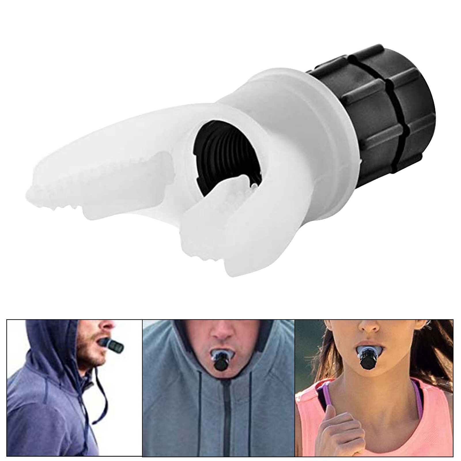 Baoblaze Lung Exerciser Expander Device, Silicone Abs & Deep Breathing Exercise Trainer, Inspiratory Expiratory Gym Breathing Muscles Training Mouthpiece