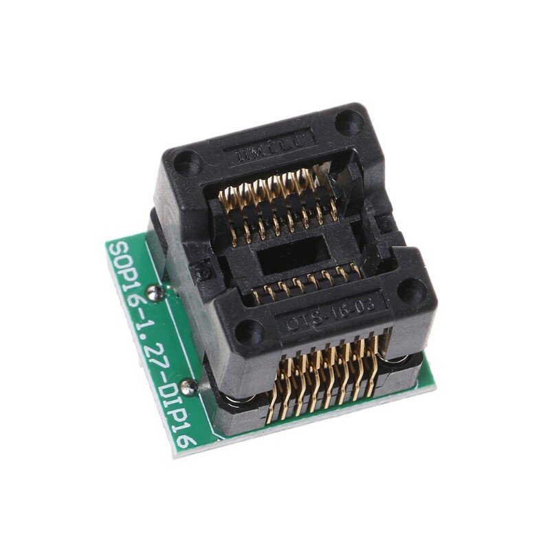 【New Arrival】 SOP16 TO DIP16 IC Socket SOP16 Turn DIP16 Programmer Adapter 150mil Write for Se