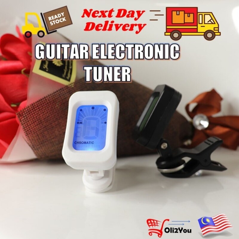 ♂ Guitar Tuner (Bass Violin Ukulele Chromatic Electric) Gitar Tuner Tuning Clip On Tune Malaysia