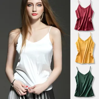 plus size satin tank tops