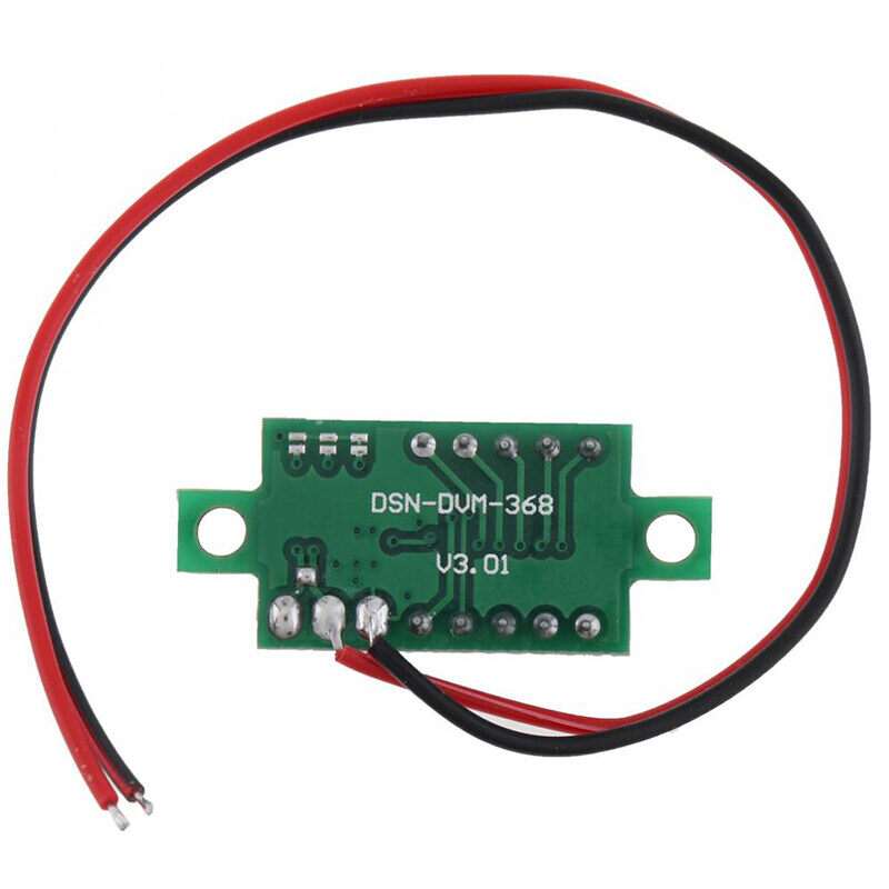 DC 4.5V-30V 0.36 inch vôn kế kỹ thuật số hiển thị hai dây vôn kế đầu cho đồng hồ điện áp xe máy
