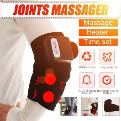 (Local delivery) Electric Heating Knee Massager Kneepad Massager Far Infrared Joint Physiotherapy Elbow Knee Pad Vibration Massage Pain Relief Health Care
