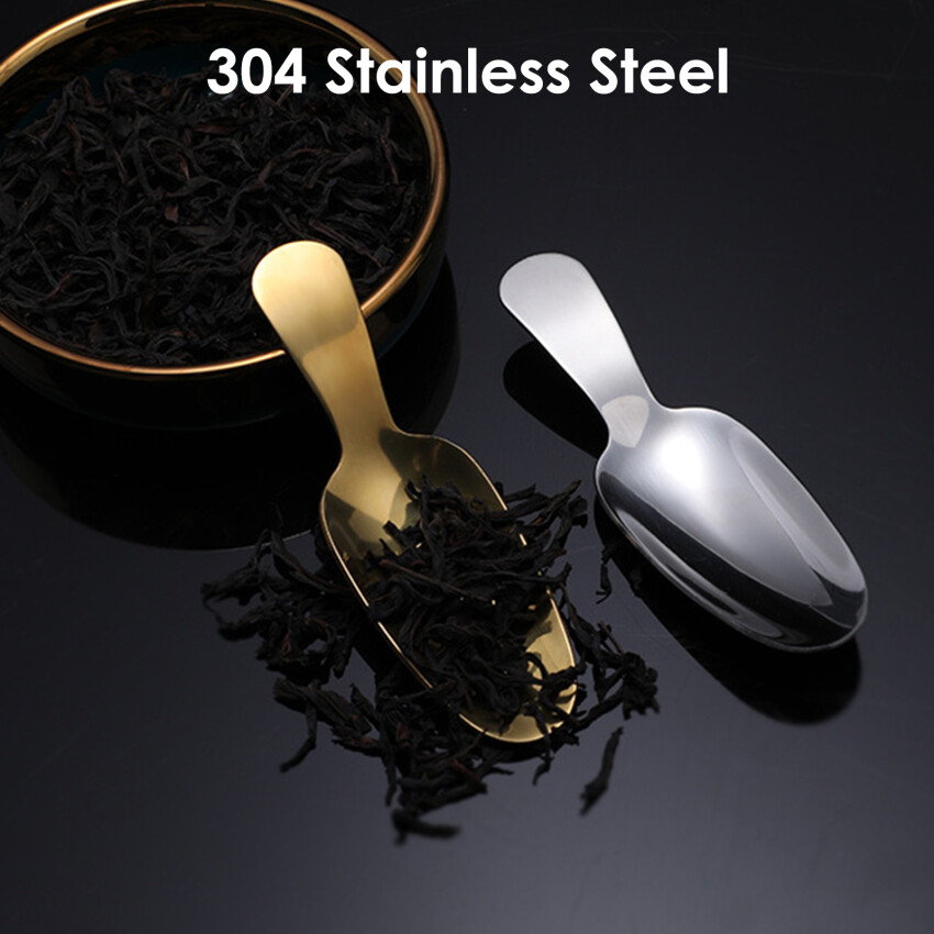 1 stainless steel flour spoon, mini spice spoon, tea spoon, measuring spoon, kitchen spoon, salt spoon, coffee spoon salt, sugar, spices, coffee, grain, dosage