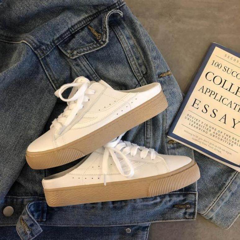 Giày Sục Nữ Hàn Quốc Giày Vải Giày Cao Su Cho Wome Sneakers Đối Với Phụ Nữ Mở Gót Dép Cô Gái Trượt Sandal Giày Bệt Giày Vải Nữ Giày Vải Sneakers Cho Phụ Nữ Thanh Thiếu Niên Dép Thời Trang Hàng Mới Về 062809 giá rẻ