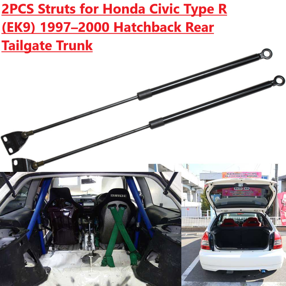 2PCS Struts for Honda Civic Type R (EK9) 1997–2000 Hatchback Rear