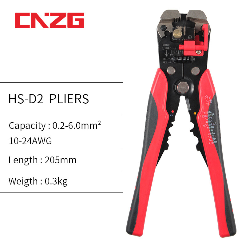 Automatic Wire Striper Cutter Stripper Crimper Pliers Crimping Terminal Hand Tool Cutting and Stripping Wire Multitool 5 In Combination With 1 Multi-function Wire Stripping Pliers Automatic Cutting And Pressing Pliers Multifuntional Electric Tools