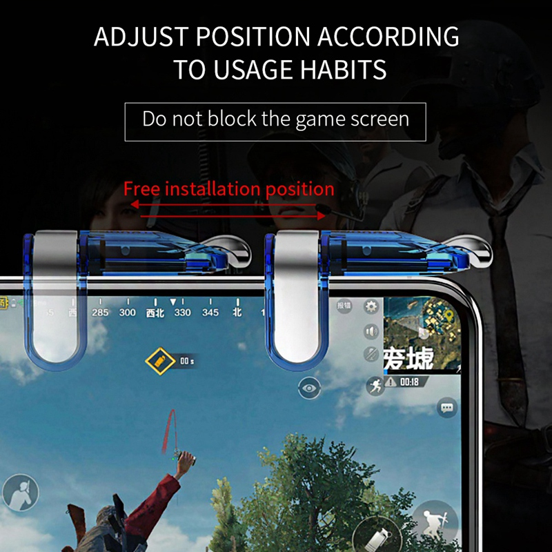 Cho PUBG Tay Cầm Chơi Game Điều Khiển Di Động L1 R1 Nút Bắn Trò Chơi Pubg Nút Kích Hoạt Trò Chơi Mini L1 R1 Cho Cần Điều Khiển Android Ios