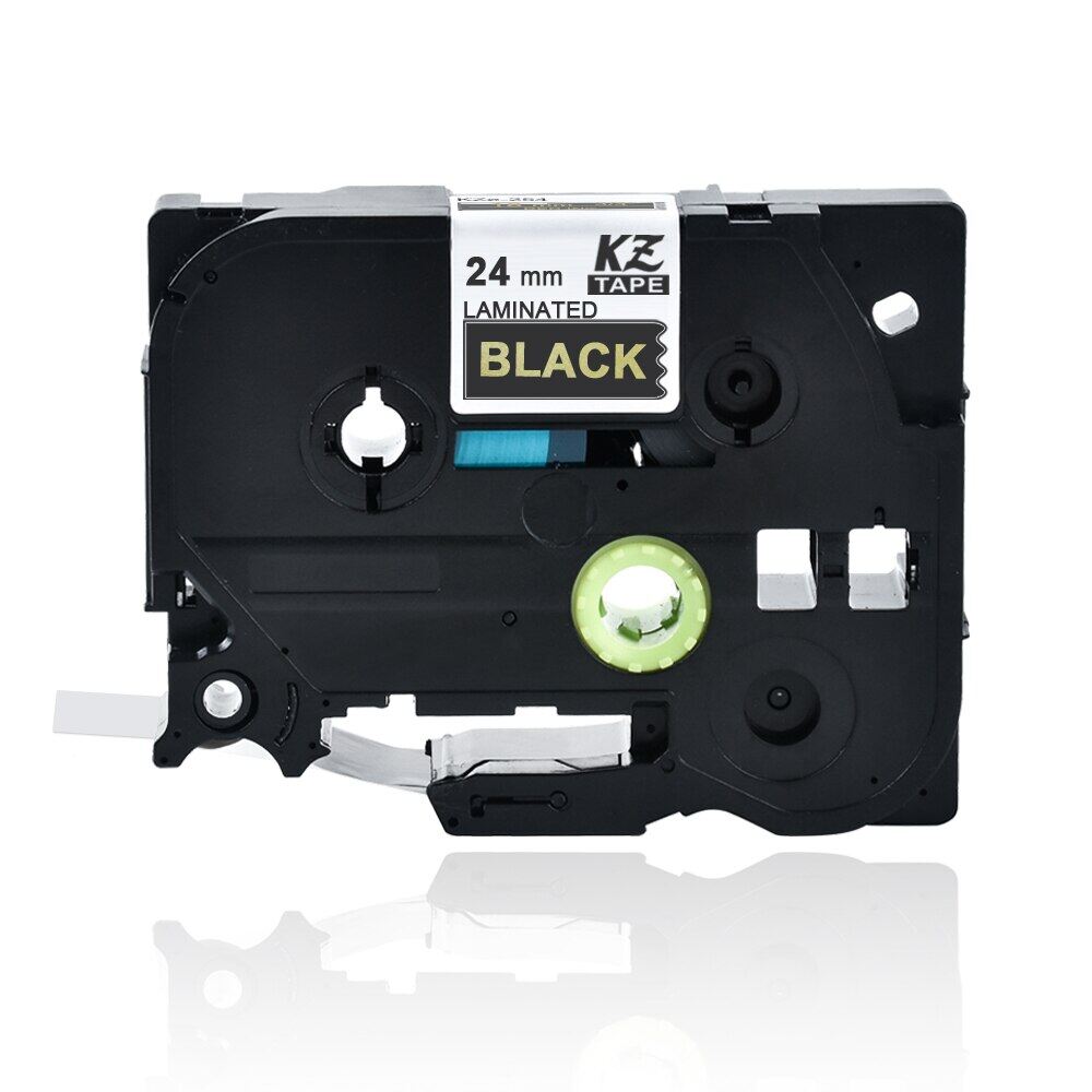 24mm Tze354 Gold On Black TZ354 Label Tape Compatible For Brother P 24mm-tze354-gold-on-black-tz354-label-tape-compatible-for-brother-p