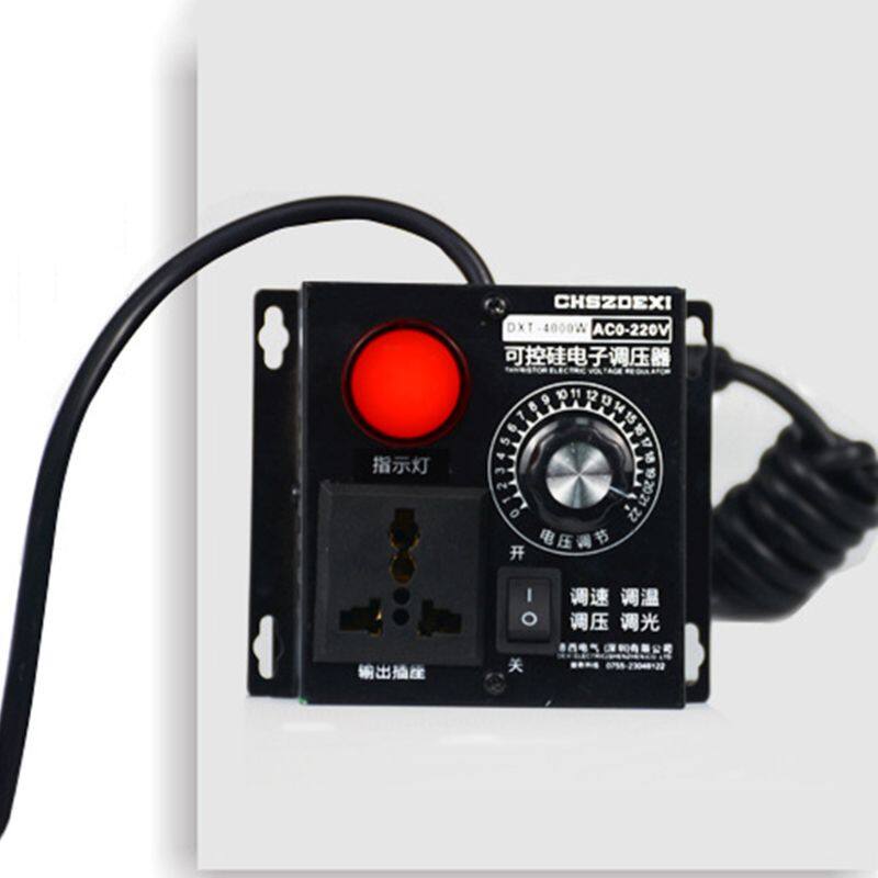 Bộ Điều Chỉnh Điện Áp SCR, Quạt Động Cơ Nhiệt Độ AC 220V 4000W, Tốc Độ Điều Khiển Mờ Có Thể Điều Chỉnh