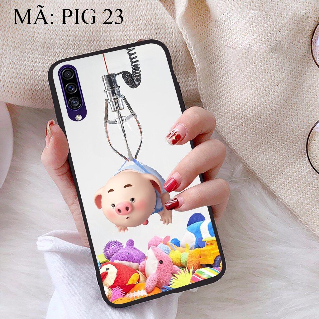 Ốp lưng Samsung A30S viền dẻo TPU BST Heo Con