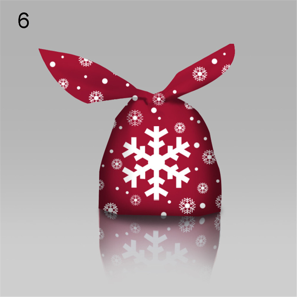 50 pieces of cute storage pockets party supplies bunny ears merry christmas bunny biscuit bag candy bag biscuit bag
