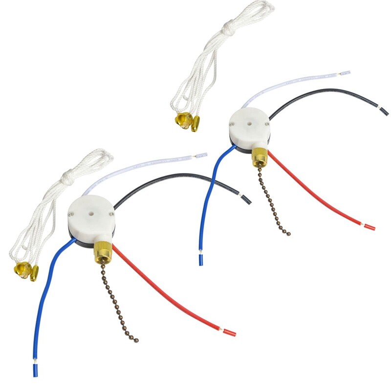 Ceiling Fan Pull Switch,ZE208S E89885 3 Speed 4 Wire Fan Switch Pull