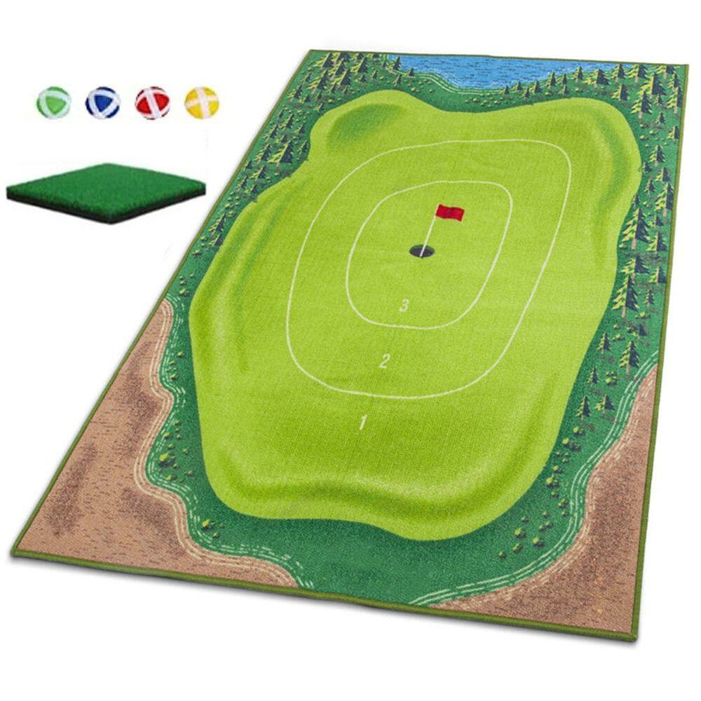 YINSH Sports Golf Training with Chipping Mat Aid Equipment Detection Batting Golf Practice Mat The Golf Set Stick Golf Game Golf Hitting Mats