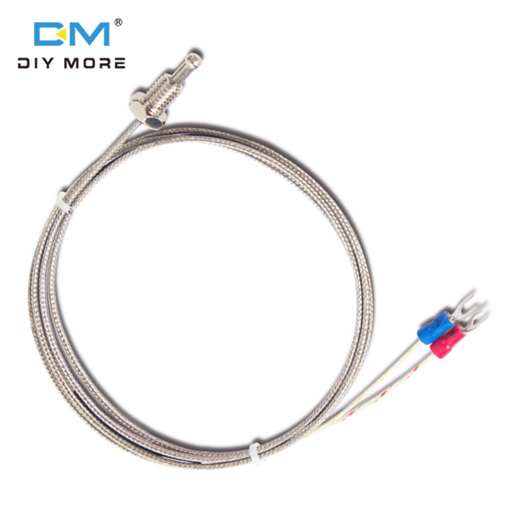 Diymore2/3 Meter Thermocouple Wire Type K Thermocouple Temperature Sensor for Industrial Thermostat