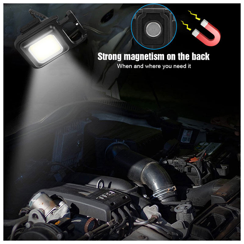 CAMPOUT【COD】💡Multi-function portable light mini keychain light portable strong light small flashlight ultra-lightweight outdoor charging work light