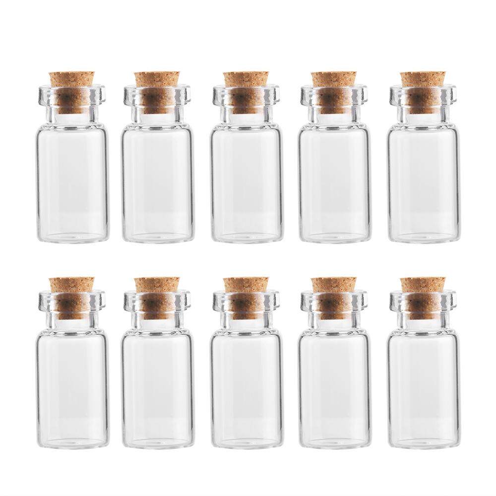 Empty Wishing Blank Transparent Tiny Small With Cork Stopper Message Bottles