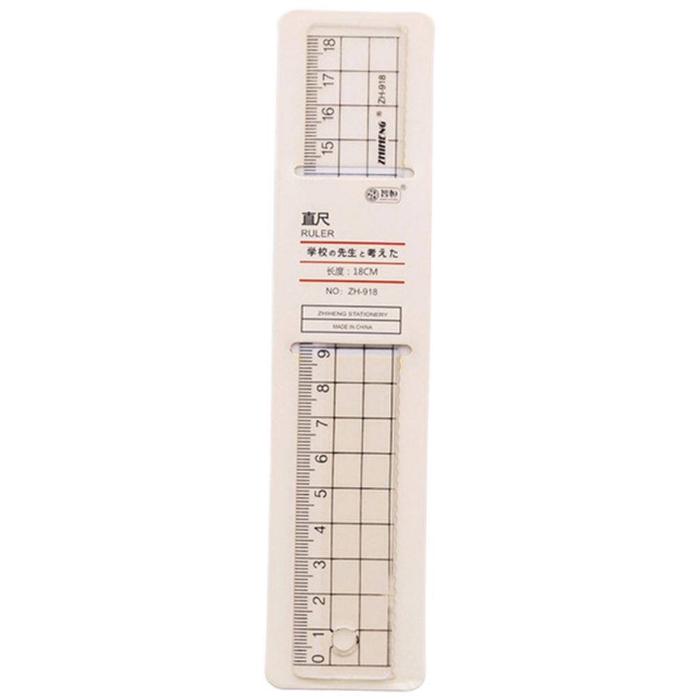 MMLUCK School Supplies Student 15cm 18cm 20cm Simple Style Learning Triangle Ruler Drawing Ruler Plastic Ruler Ruler Straightedge