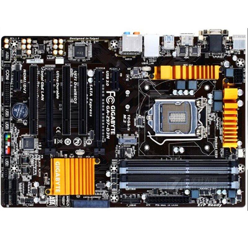For Gigabyte Ga Z97 D3h Original Used Motherboard Z97 D3h Z97 Socket Lga 1150 Ddr3 Usb3 0 Sata3 0 Lazada Singapore