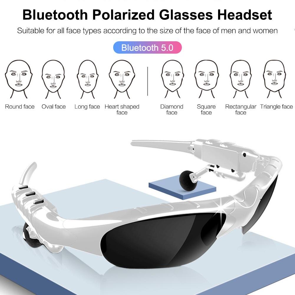 💖Bản gốc + Miễn phí vận chuyển + cá tuyết💖Đa chức năng Kính mát phân cực với Stereo Tai nghe bluetooth thể thao kính lái xe Kính râm với microphone