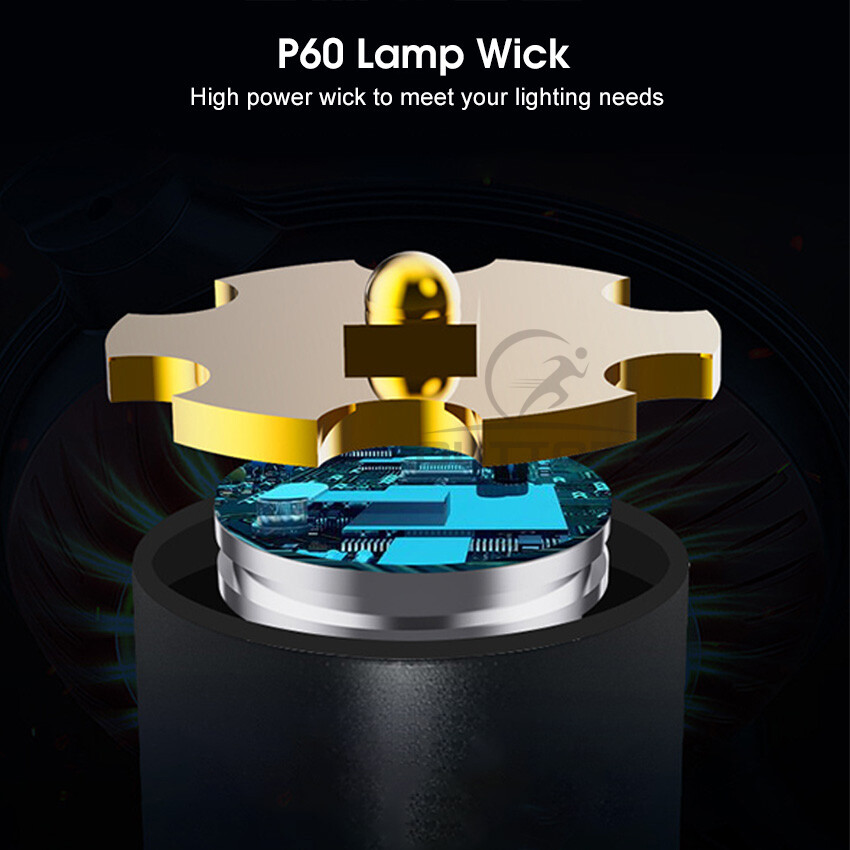 Outtobe Outdoor Flashlight LED Torch Light Zoomable Outdoor Flashlight USB Rechargeable LED Flashlight Pocket Size Waterproof Flashlight Strong Light Long Distance for Hiking