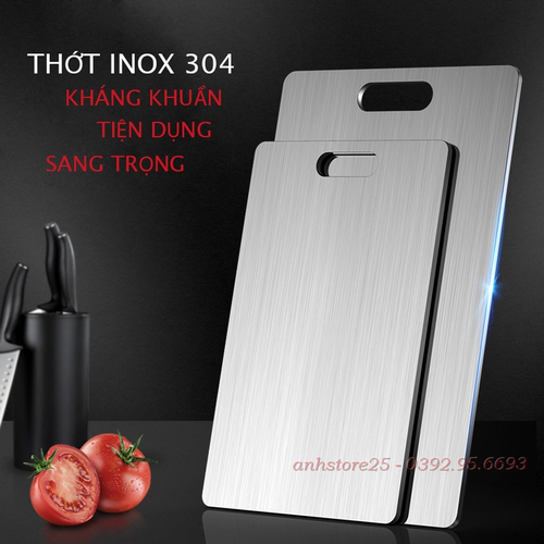 Thớt inox 304 chống mốc kháng khuẩn - thotinox1