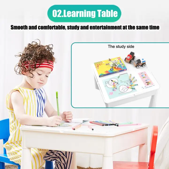 Alpaca Multifunctional Pp Plastic Children Desk Building Blocks Alpaca Multifunctional Pp Plastic