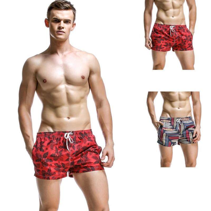 Nơi bán Nam In Đơn Giản Dây lưng Dây Rút Bãi Bỏ Túi Quần Short Quần