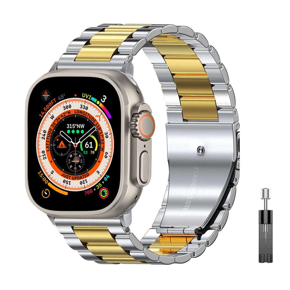 Stainless steel band for apple watch ultra 49mm band for apple watch series 8 7 41mm 45mm apple watch se 6 5 4 3 40mm 44mm 42mm 38mm band