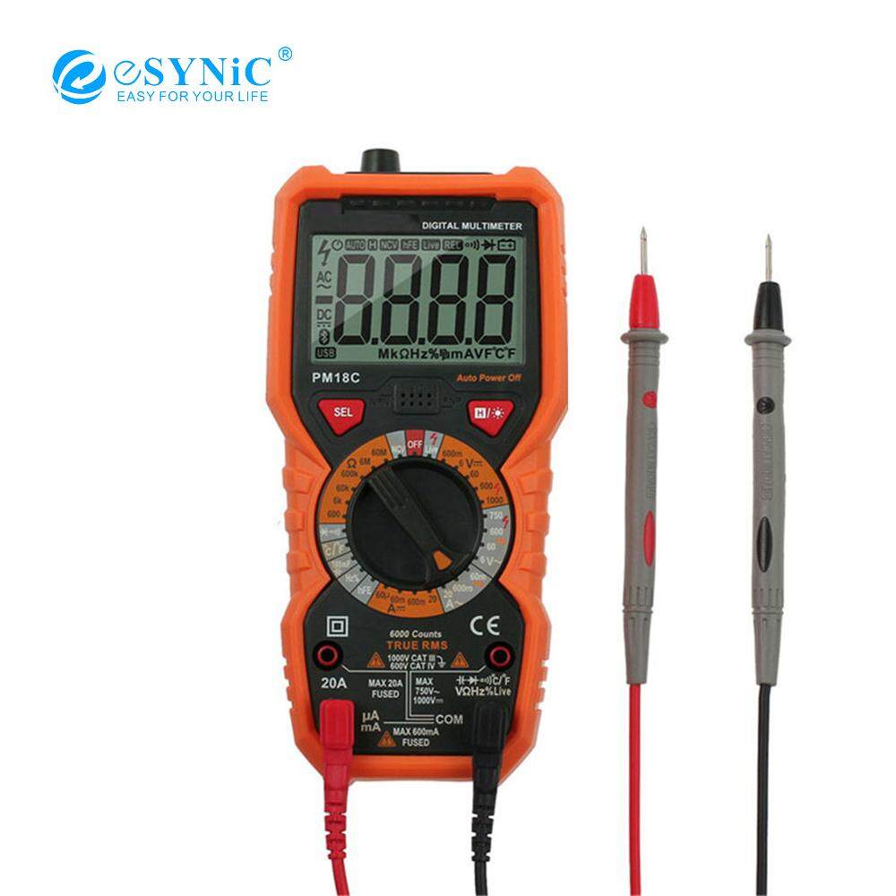 PM18C Tính Kỹ Thuật Số Đồng Hồ Đo Vạn Năng AC/DC Điện Áp Nhiệt Độ Hiện Tại BÚT THỬ với Đèn Nền Chống Tần Số Nhiệt Độ Máy