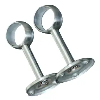 Dolity 2pcs Shower Curtain Rod Holder Brackets Household Hardware