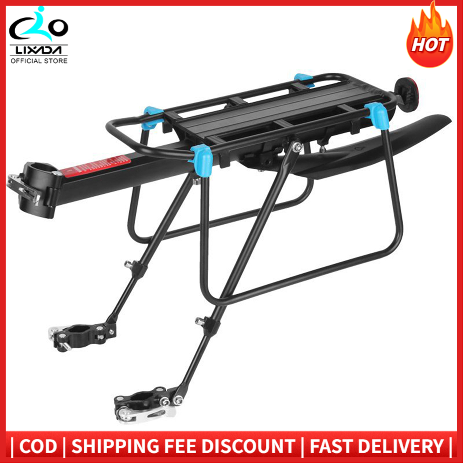 Giá để đồ xe đạp tháo nhanh có thể điều chỉnh giá đỡ phía sau xe đạp, giá để hành lý chở hàng xe đạp đường núi