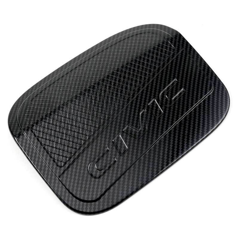 Tank cover for honda civic fc 2016 2017 2018 2019 type-r carbon fiber gas fuel tank cap decoration car accessories