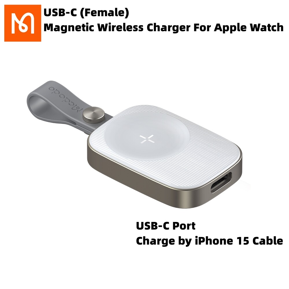 Mcdodo portable wireless charger for apple watch ultra 2/s9/8/7/6/sε/5/4/3/2/1 usb type c fast charging watch charger dock station