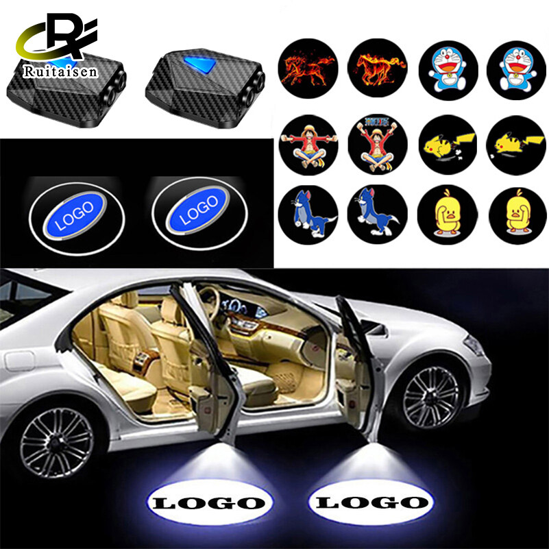 Đèn Chiếu HD Logo LED Cửa Xe Hơi Đèn Chào Mừng 2 Gói