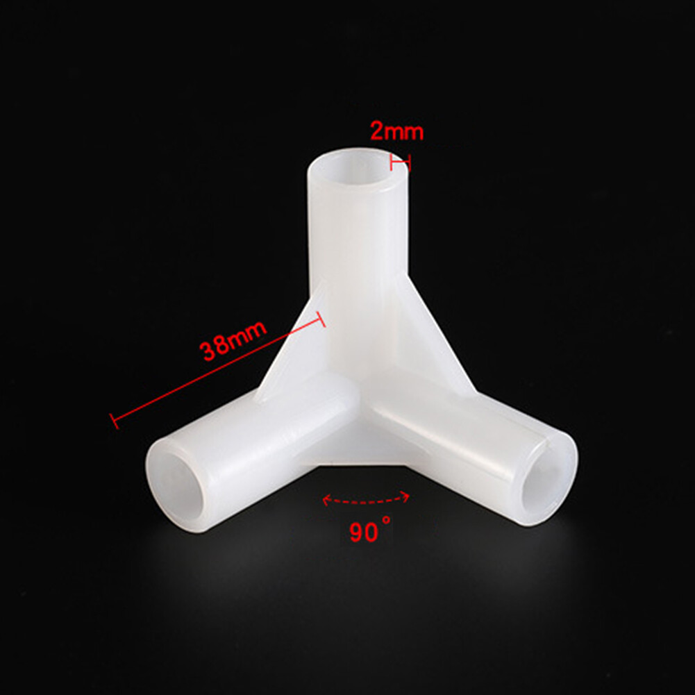 Mamie 3 chiều 8mm TEE lắp góc PE nhựa góc phải TEE góc kết nối