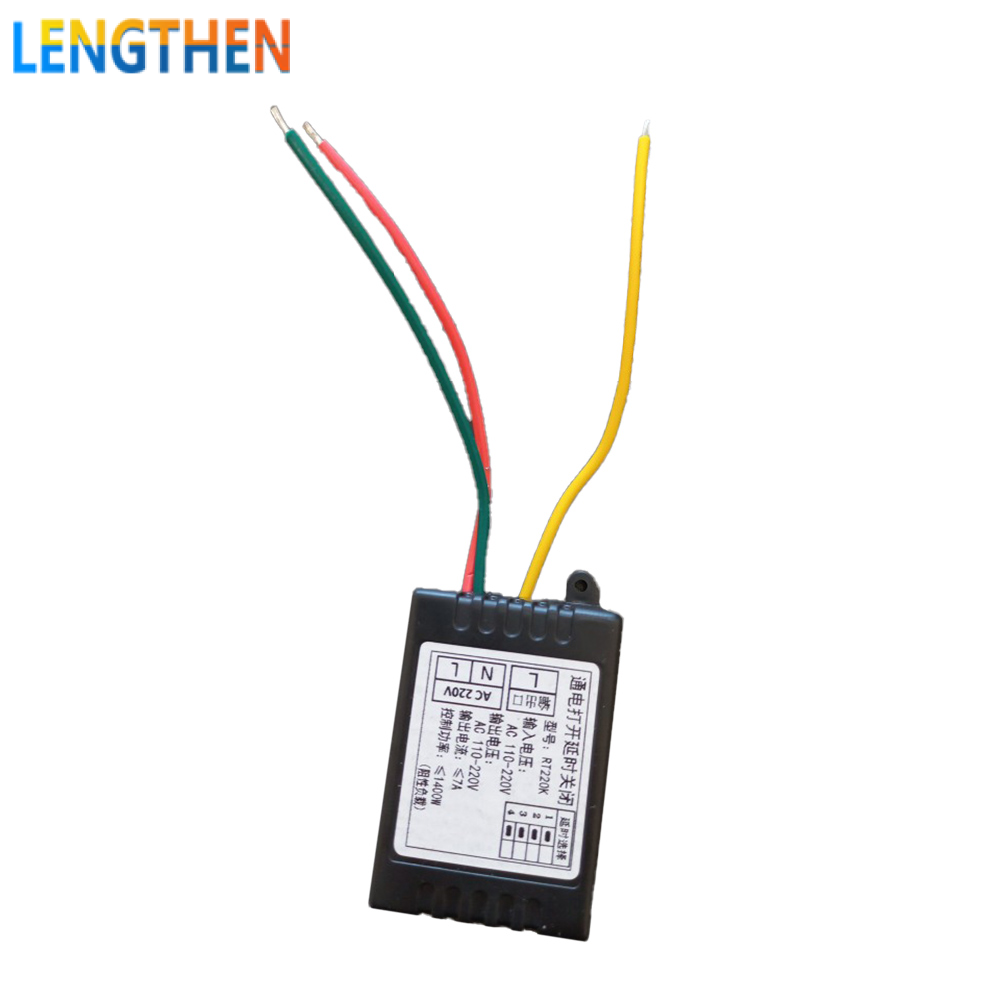 FocusAi  Công Tắc Rơ Le Thời Gian Trễ AC 110V ~ 250V Điện Mini On Delay Rơle Đo Thời Gian Cho Đồng Hồ Đếm Ngược Công Tắc Tường Của Quạt Phòng Tắm