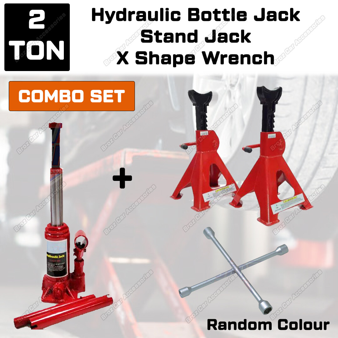 HEAVY DUTY HYDRAULIC BOTTLE CAR JACK 2 TON (Maximum Height 29 cm